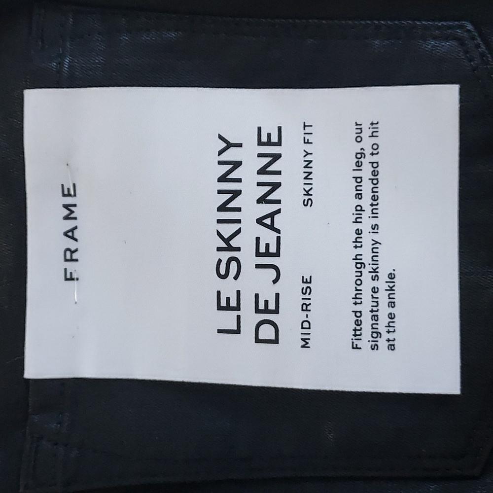 Frame Denim Black Skinny Jeans - Picture 11 of 14